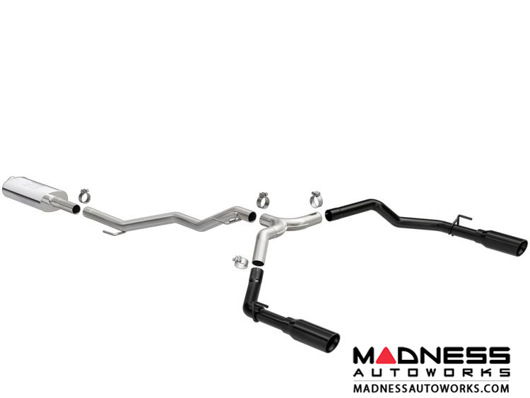 Jeep Gladiator JT Performance Exhaust System - Magnaflow - Street Series - Cat Back Exhaust System - Black Coated - 3.6L